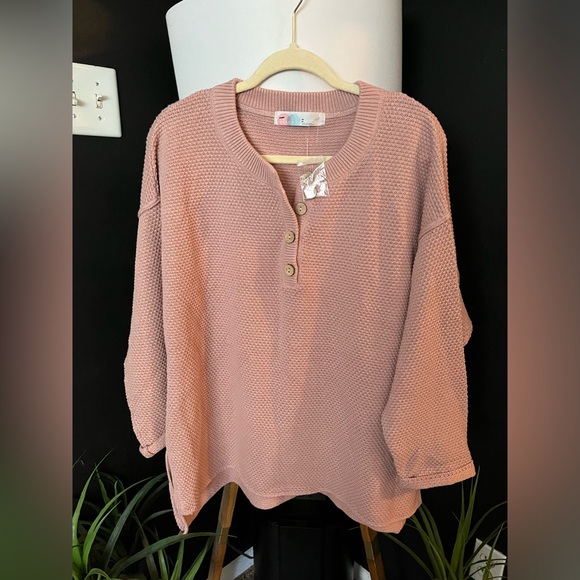 NWOT FREE PEOPLE BEACH Hailee Sweater Set In Dusty Himalayan MSRP $128 Size M - Picture 9 of 16